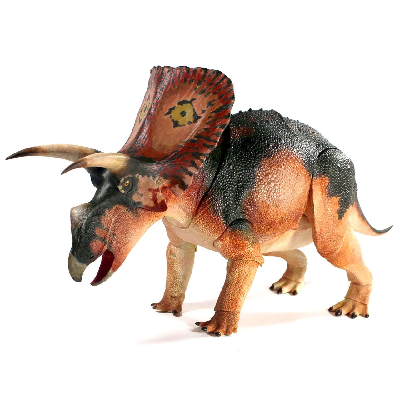 Beasts of the Mesozoic: Torosaurus Latus (Fan's Choice) - 1/18th Scale Dinosaur Action Figure - 18" Articulated Collectible Miniature, Hand-Painted